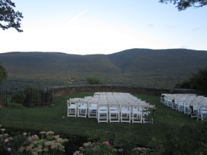 Wedding ceremony at Hildene