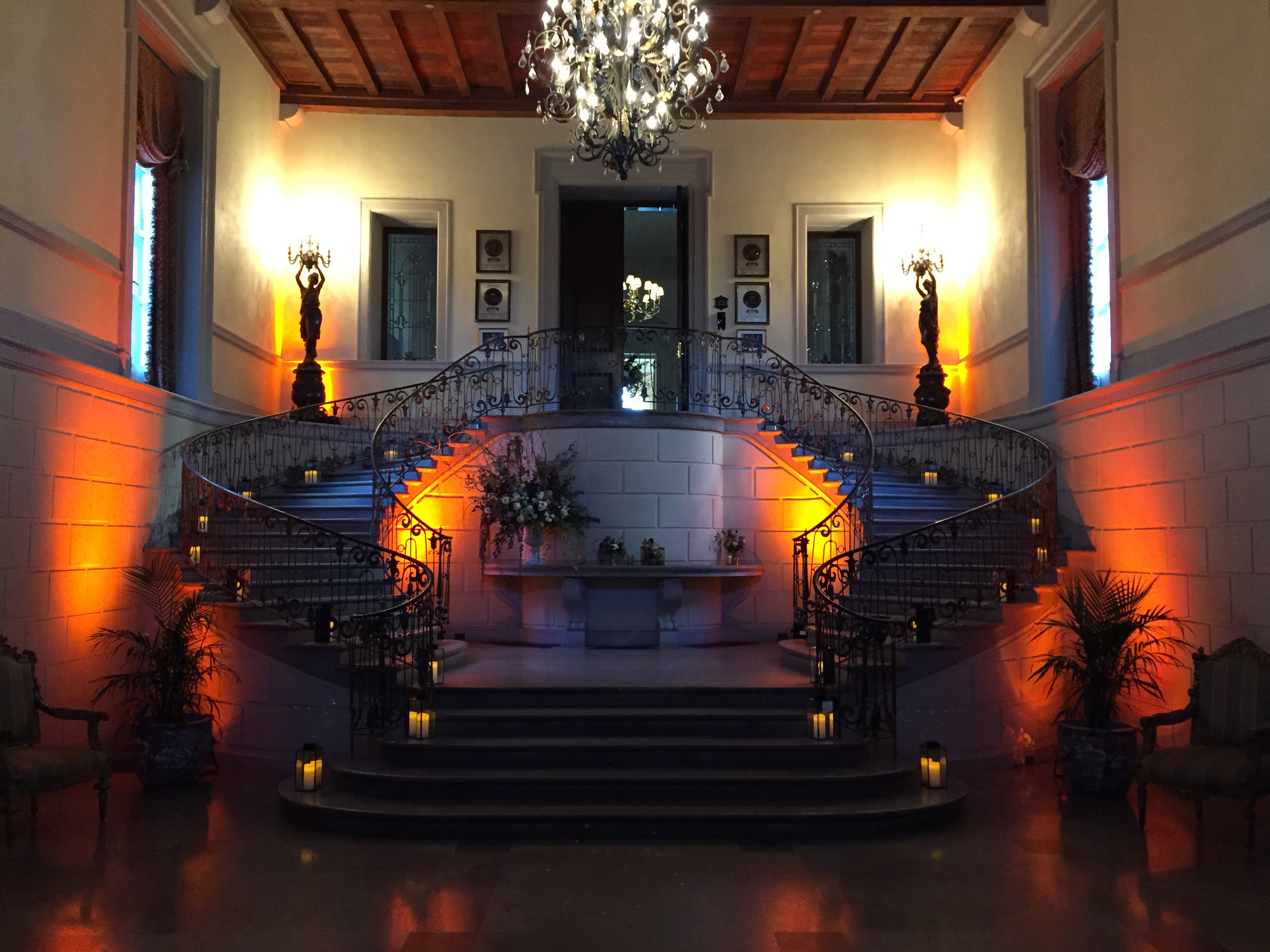 Oheka Castle event lighting