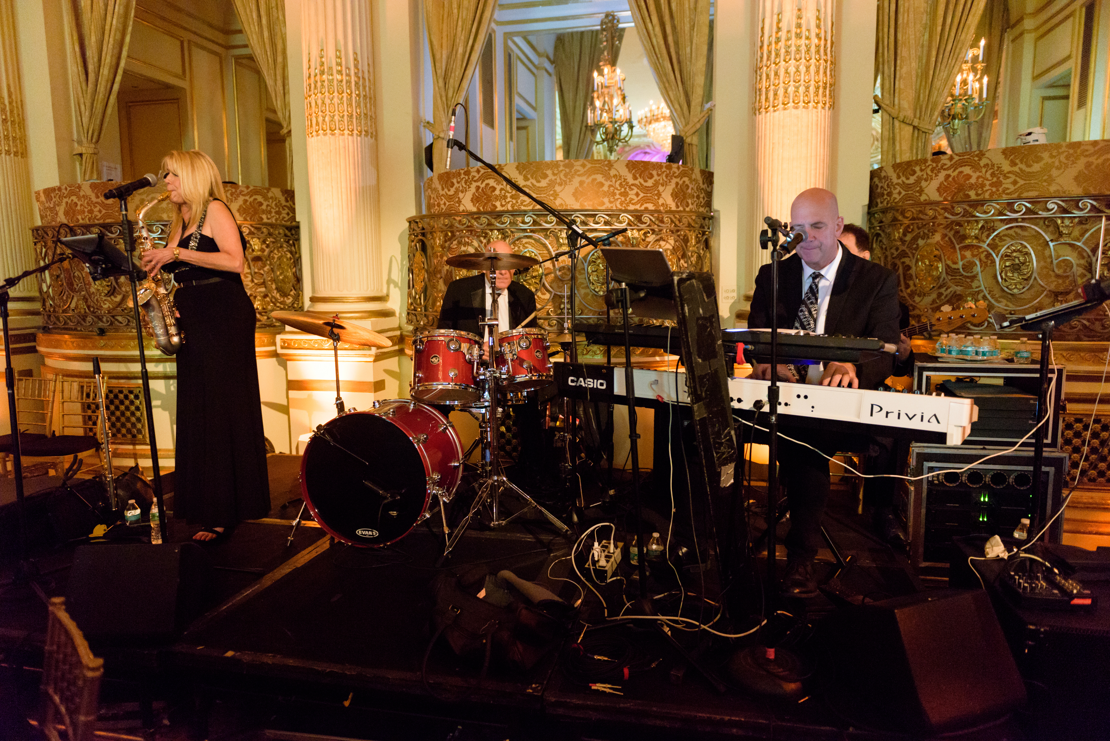 Jazz Quartet playing dinner set at Plaza Hotel
