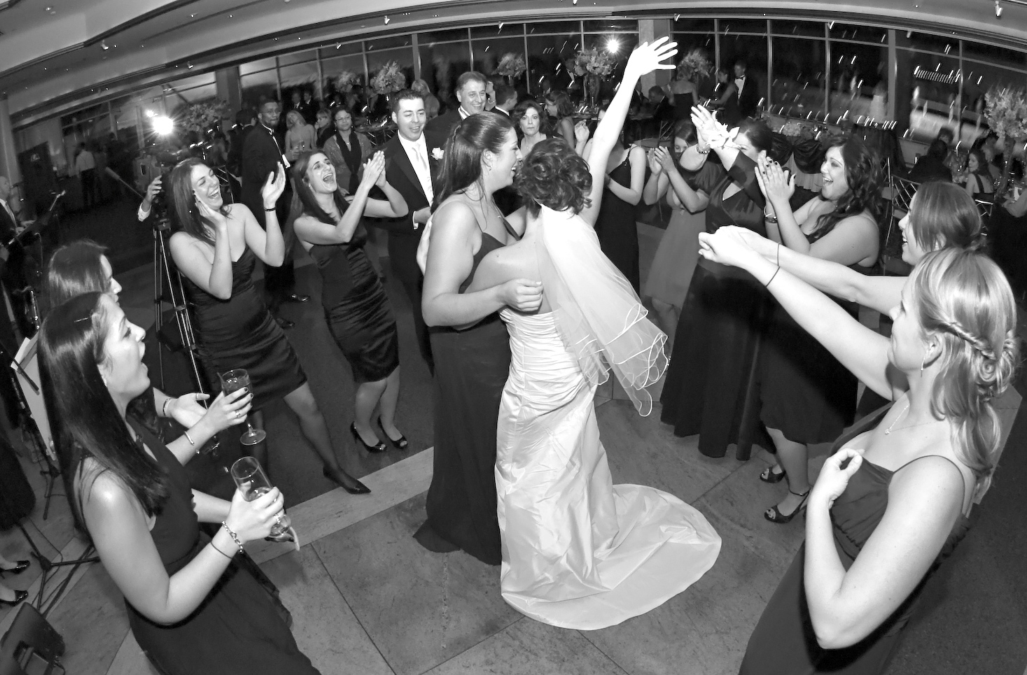 Bridesmaids Dancing at NY wedding